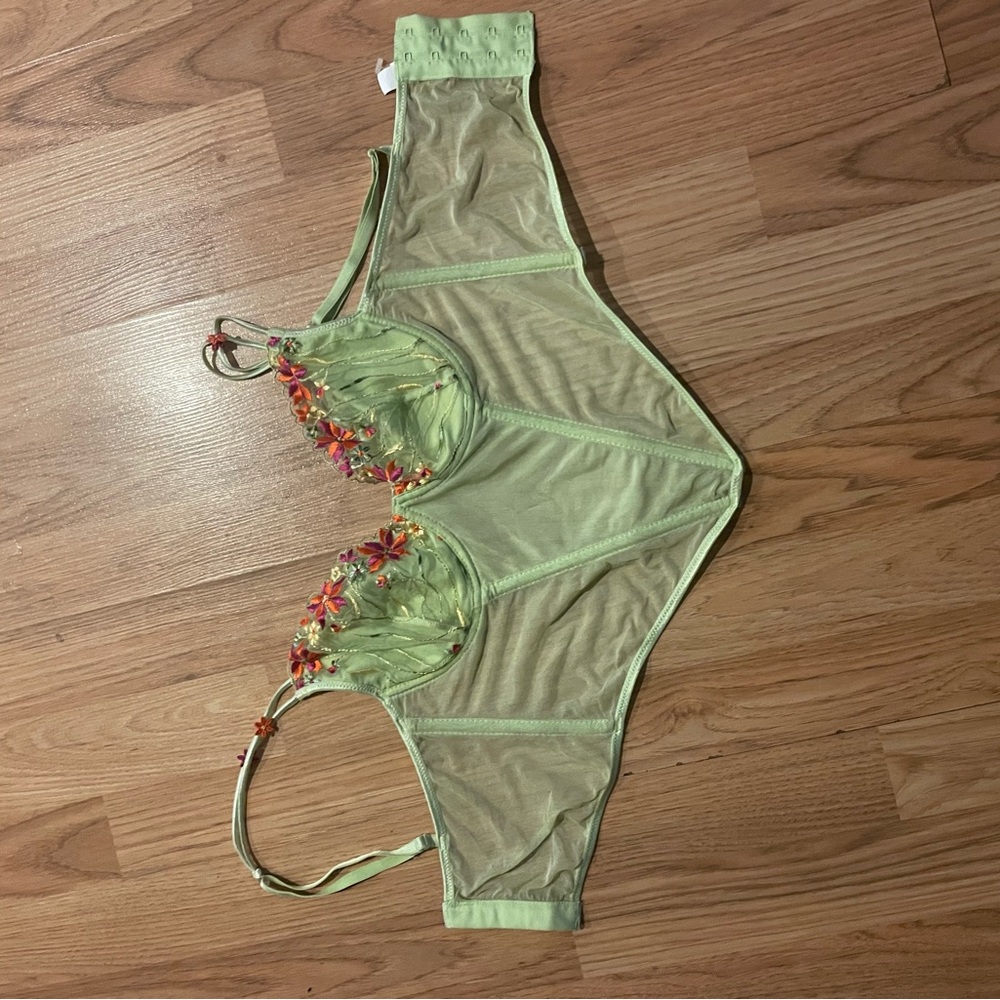 Green corset top